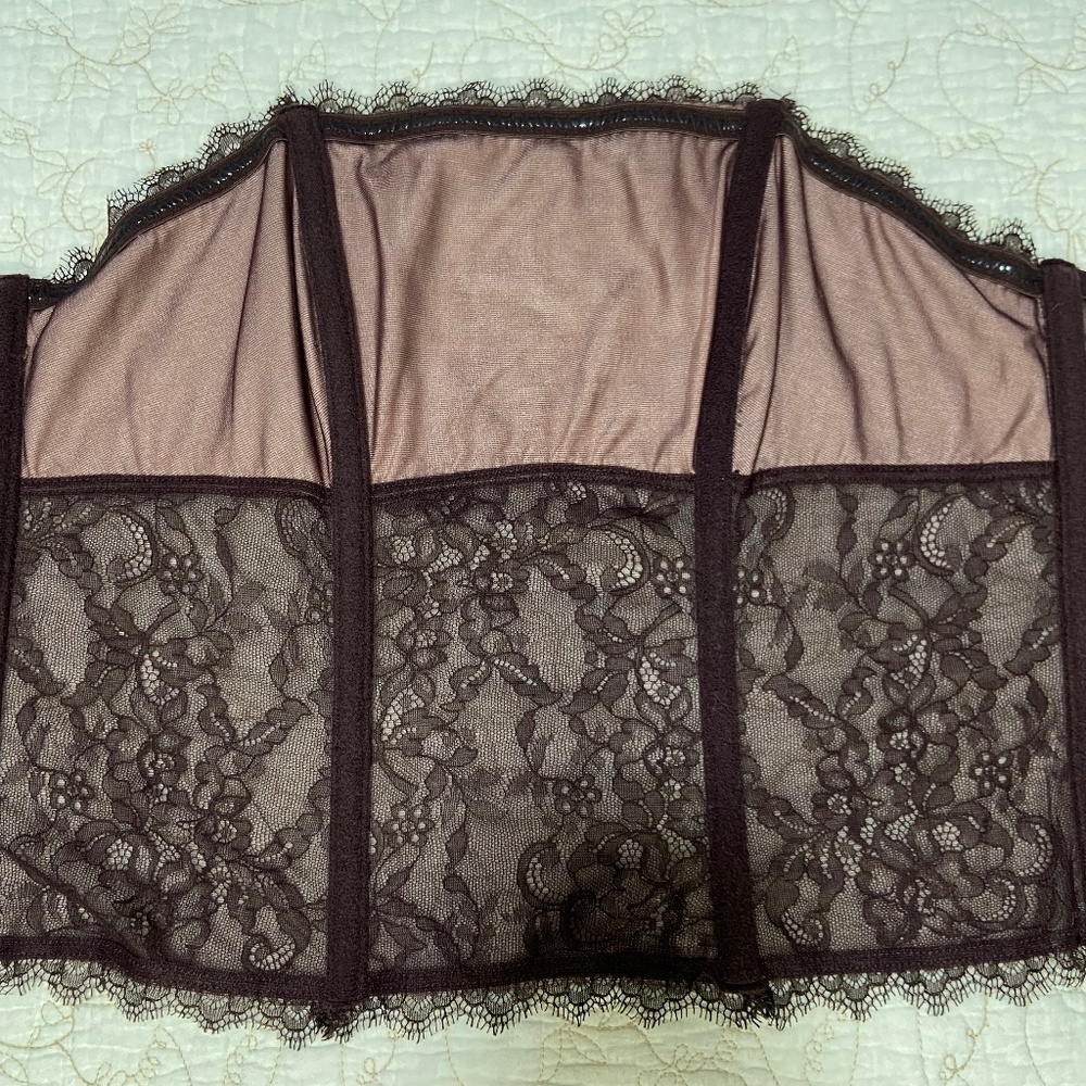 vintage DKNY lace strapless bustier corset xs - Picture 2 of 3